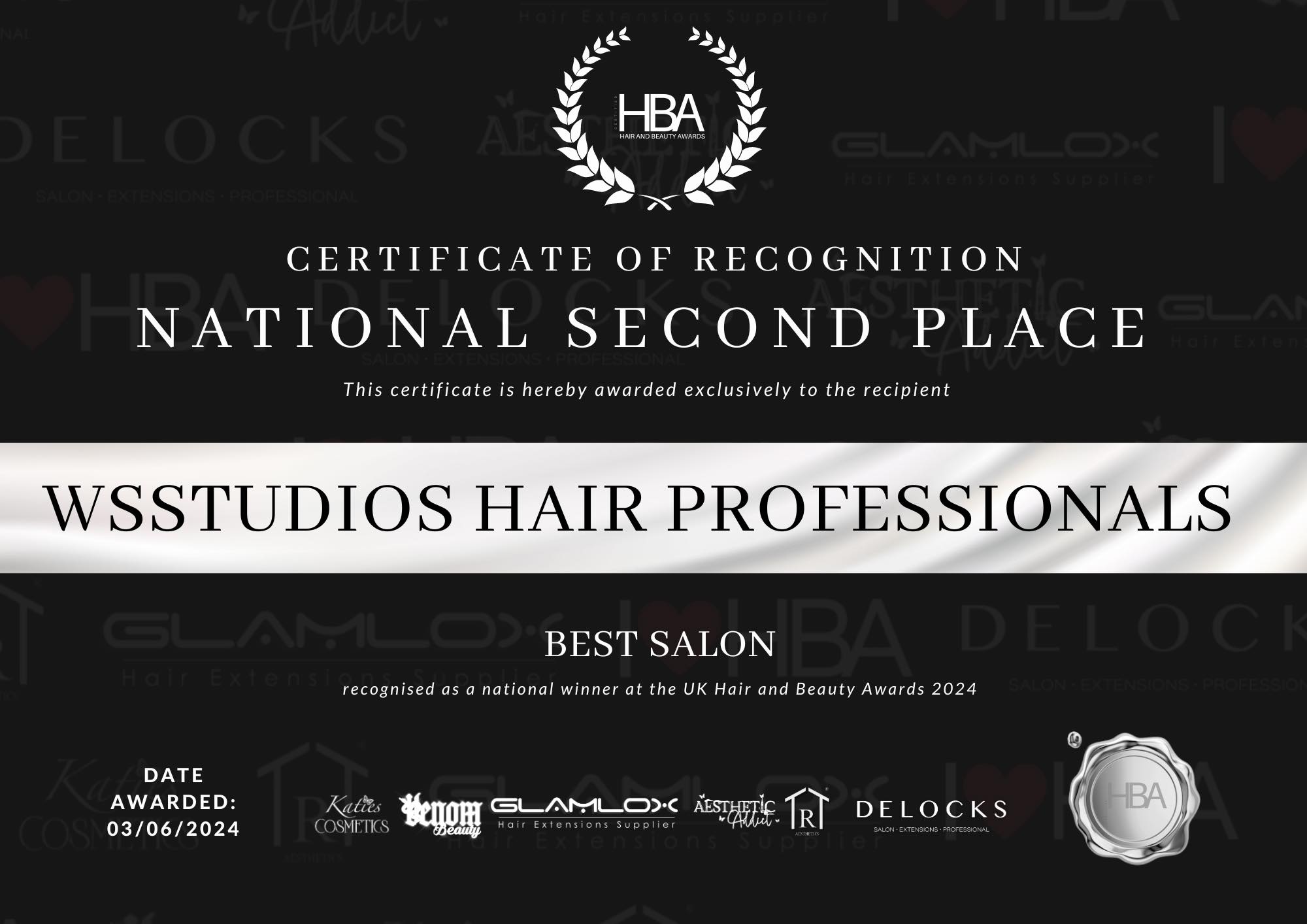 WSstudios - Proud to announce that WS Hair Professionals has been ...