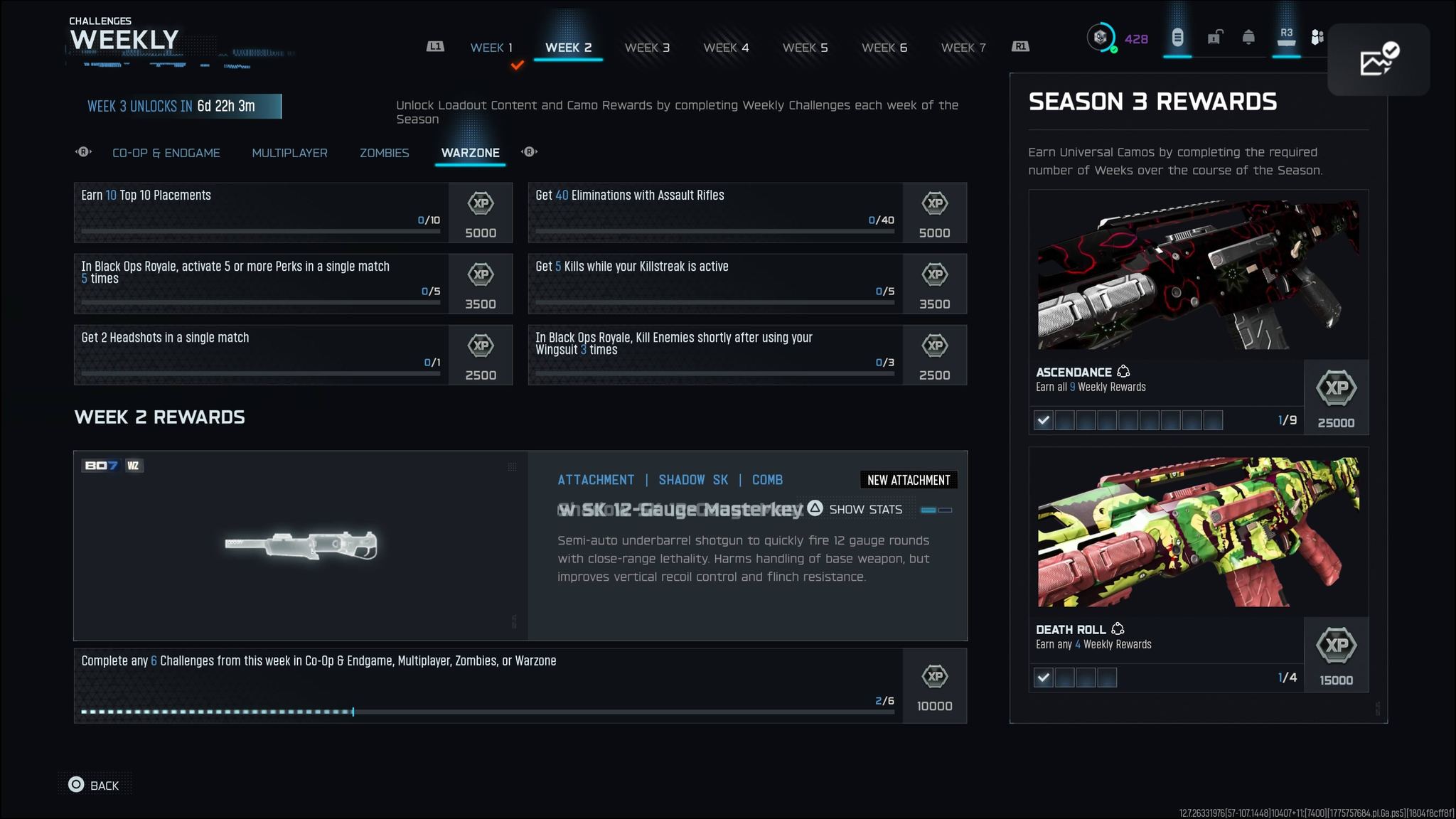 Call of Duty Black Ops 7 season 3 week 2 challenges and rewards
