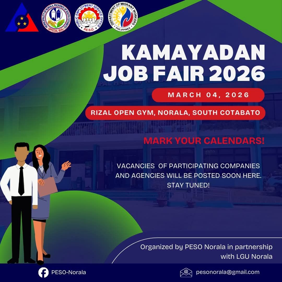 Norala Balita - 🎯 Mark your Calendar, job seekers! The... | Facebook