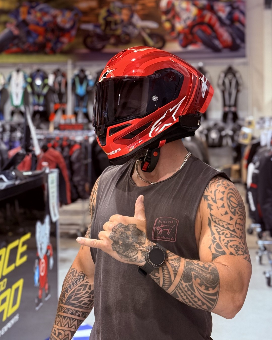 🔥 NEW LID DAY 🔥 @alpinestars SR10 – Arius Double Red Gloss and