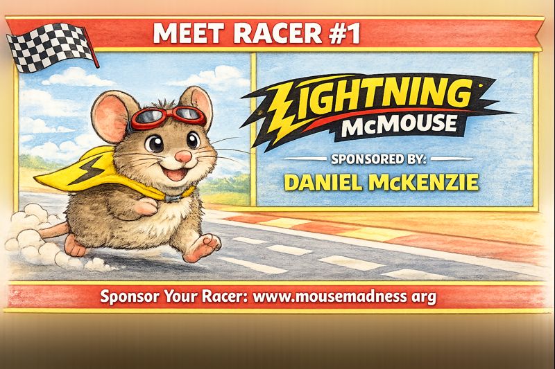 Louisville - MEET RACER #1 Everyone say hello to Lightning McMouse ...