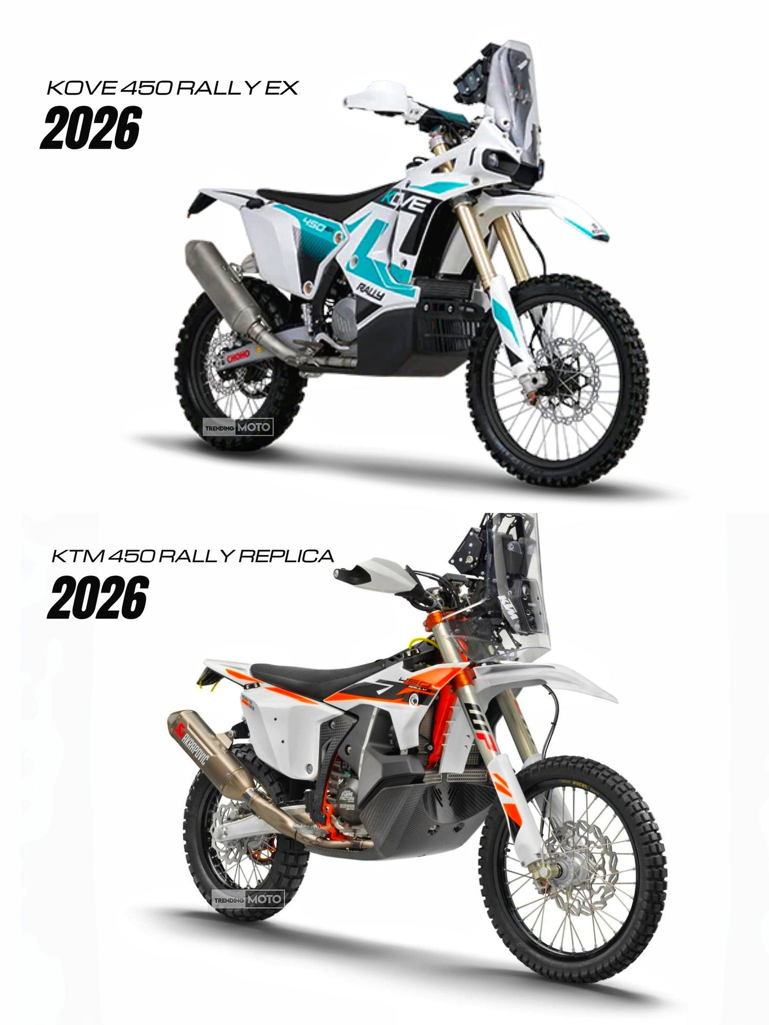 Trending Moto - KOVE 450 Rally EX 🆚 KTM 450 Rally Replica... | Facebook