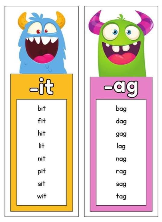 CVC Word Families 😊 ALL PDFs are... - Teacher Sheila's Corner | Facebook