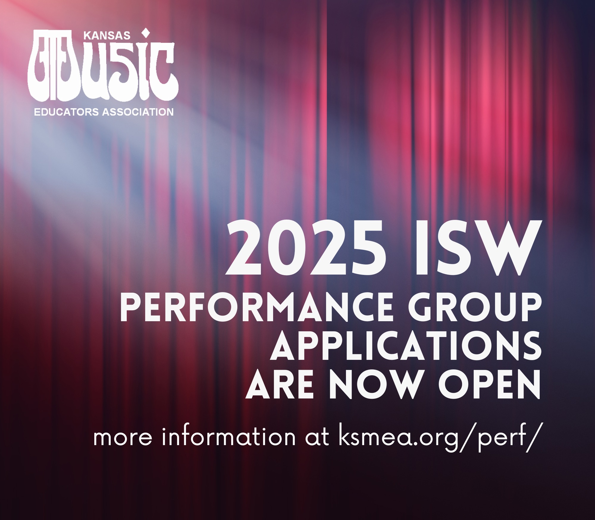 Kansas - Applications for the 2025 ISW Performance Groups are now ...