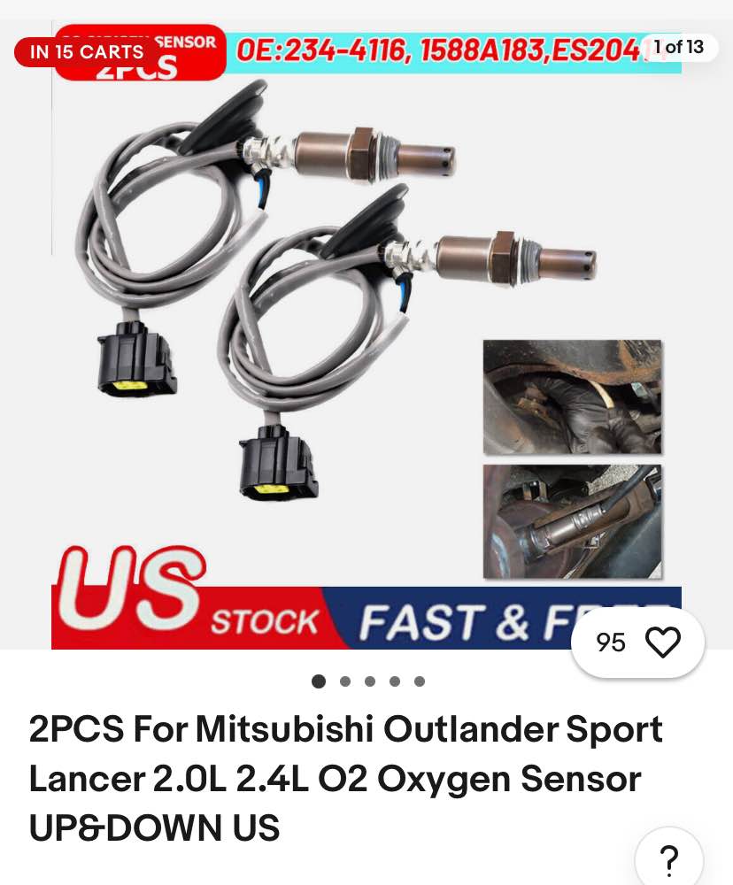 A/F Ratio 02 Sensor 2345049 For Mitsubishi Lancer 11-15 Outlander Sport 1588A221