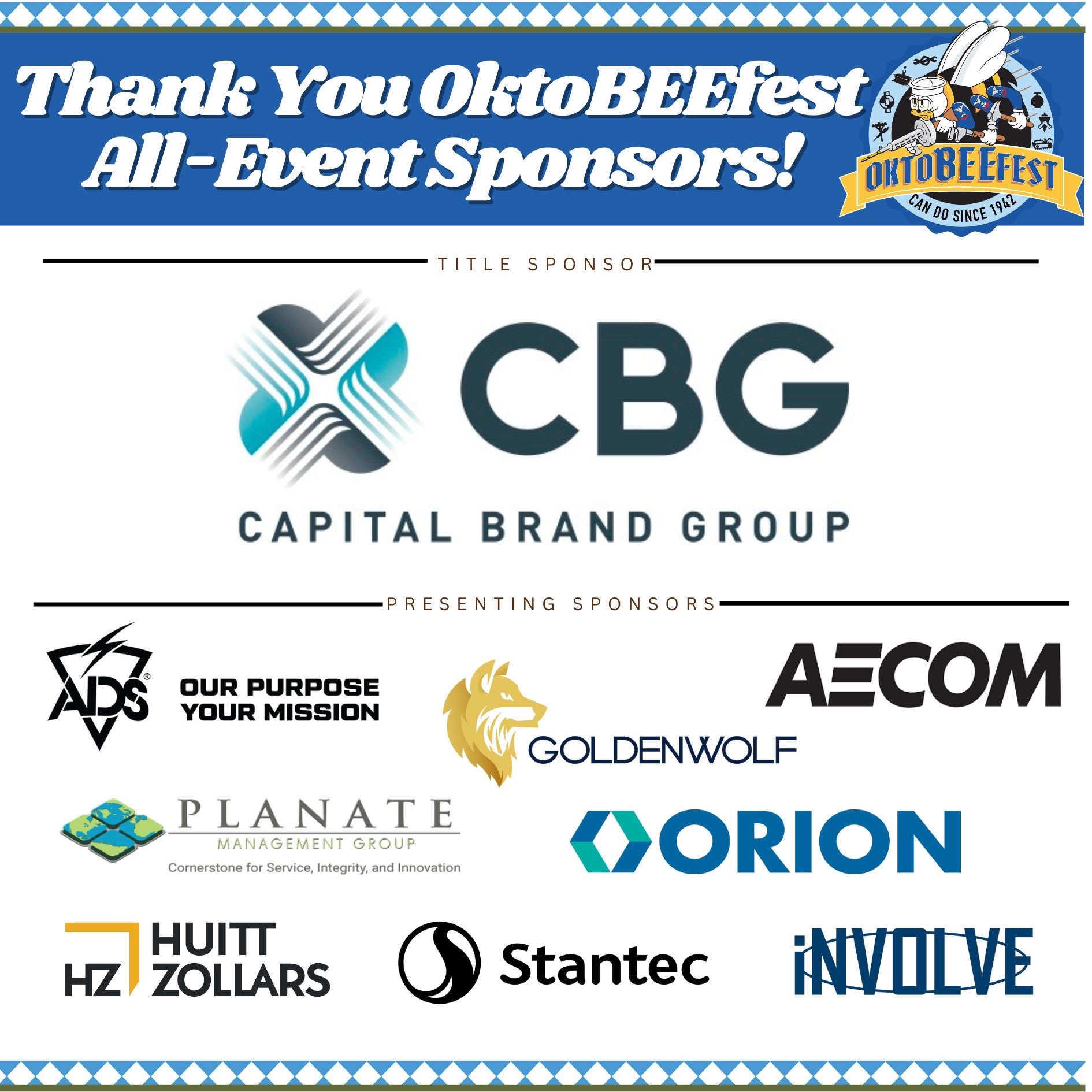 Navy - 🎉 A huge THANK YOU to our amazing 2024 OktoBEEfest sponsors for ...