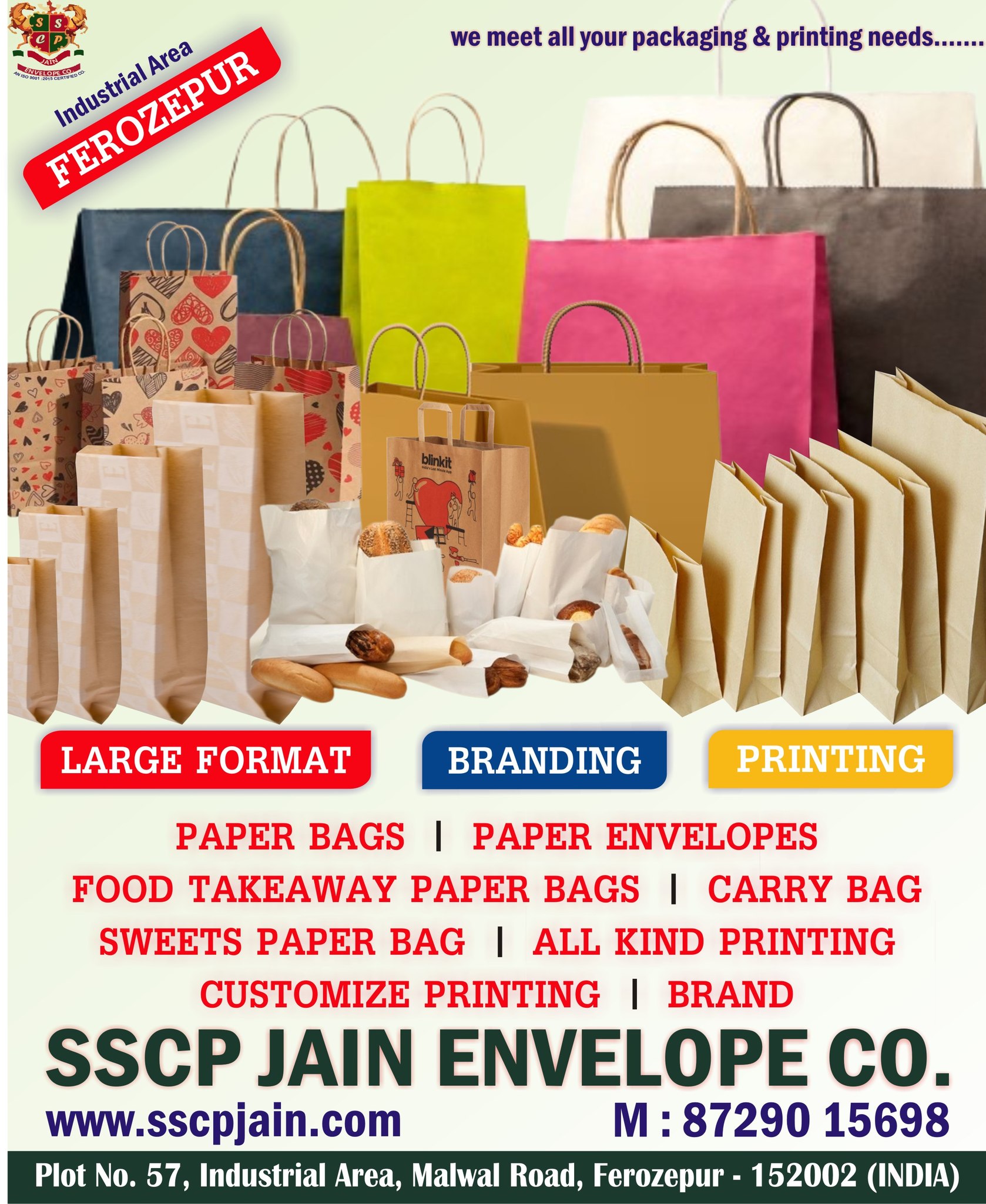 Plastic bag printing ld printing near me LD Carry Bag - Printed Loop Handle LD Carry Bag Manufacturer from Surat