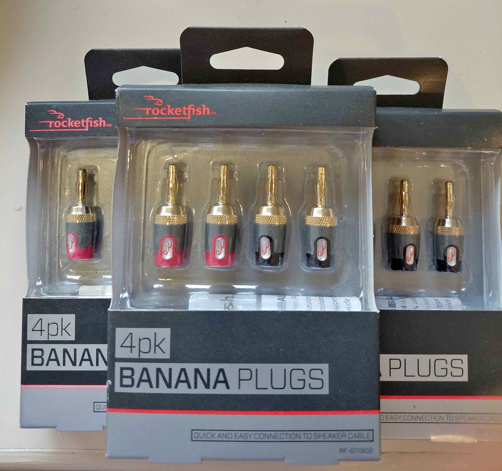 Three 4-packs of Rocketfish Banana Plugs - Cables & Adapters - Memphis ...