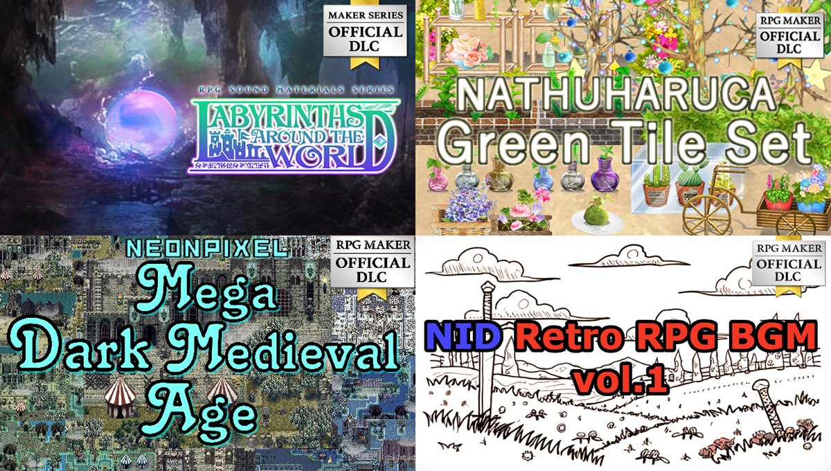 RPG - Four new resource packs for RPG Maker! 2 New Tilesets, 2 New ...