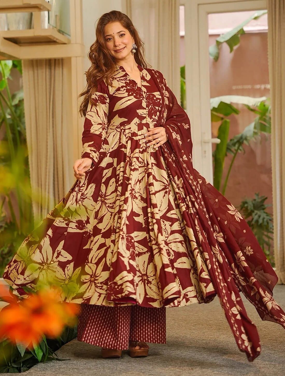 maroon and gold casual dress Step into effortless elegance with our Muslin Flared Ready To Wear Salwar Kameez 💃 Now at 55% OFF – the perfect blend of comfort style for summer and days tulle flower girl dress