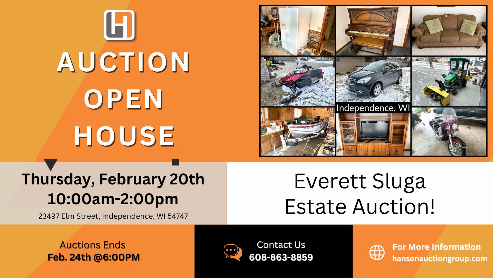 Open House and Auction Preview | Independence, WI Auction