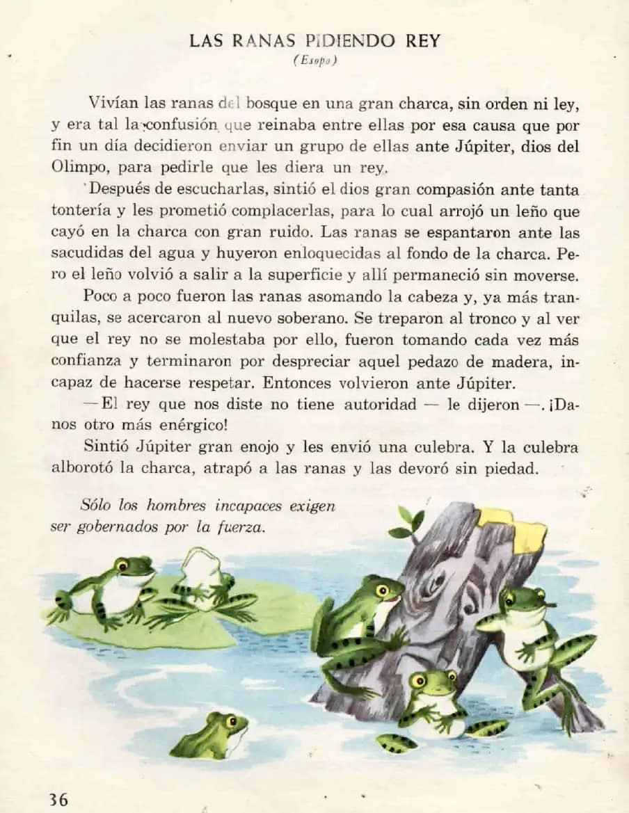 Curlylandia - Las ranas pidiendo rey *fábula de #Esopo | Facebook