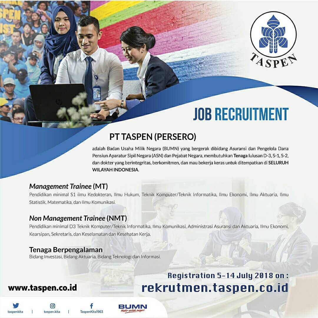 Info Rekrutmen Taspen Taspen Tasikmalaya Facebook