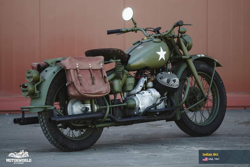 1941, Indian 841 | USA 🇺🇸 The motorcycle is displayed at the