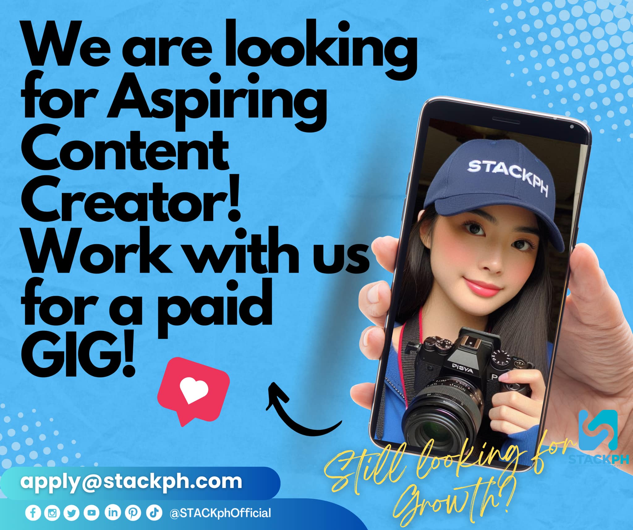 STACKph - 🚀 Calling All Aspiring Content Creators! 🚀 Are... | Facebook