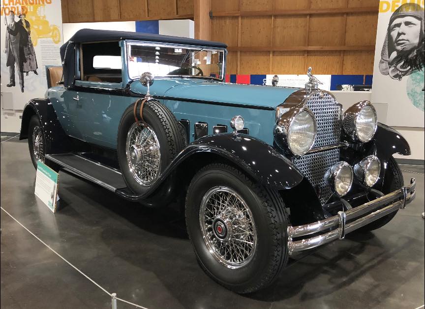 1930 Packard seven-eighths left side view. Inscribed on photo back