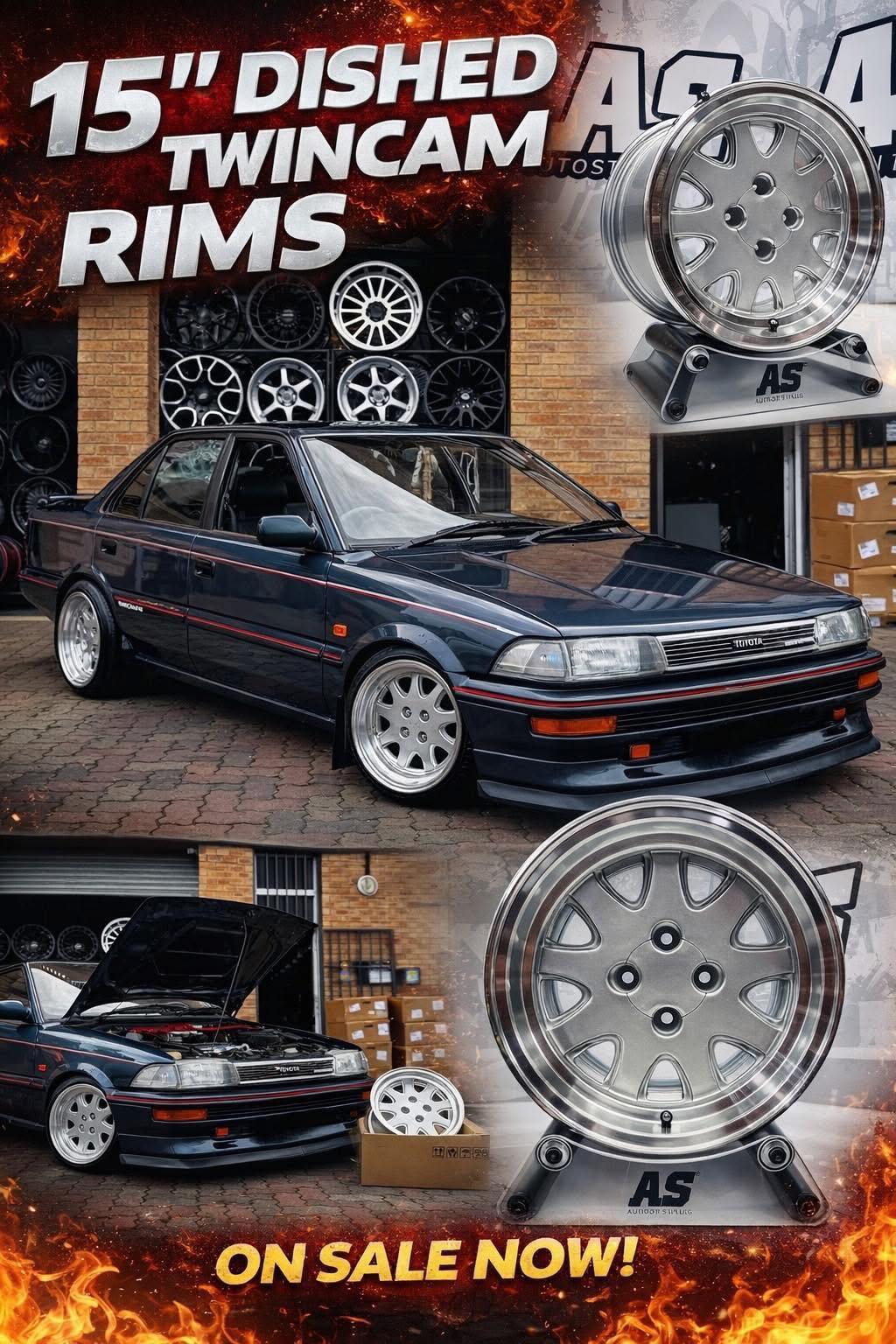 Autostyling - 15” DISHED TWINCAM RIMS A Classic Reimagined This isn’t a ...