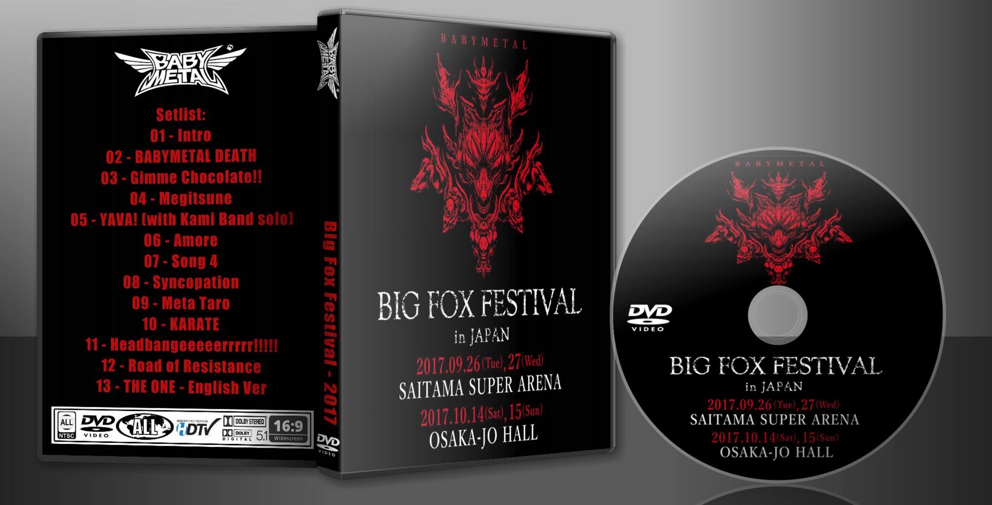 DVD - BABYMETAL - 2017 - Big Fox Festival - HDTV > DVD Download 