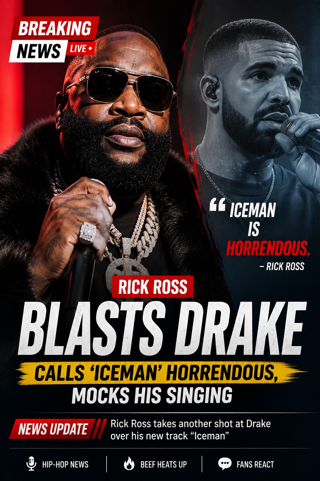 🚨 Rick Ross kicks off his tour performing DRAKE HITS despite