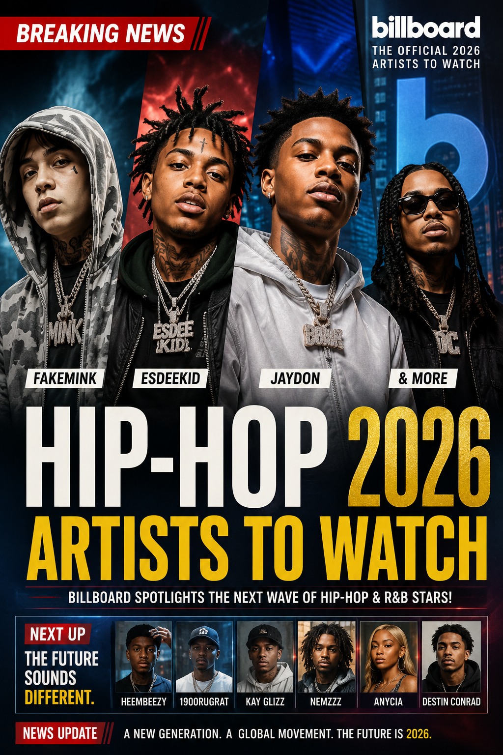 Billboard's 21 Under 21 list in music for 2025 includes KATSEYE