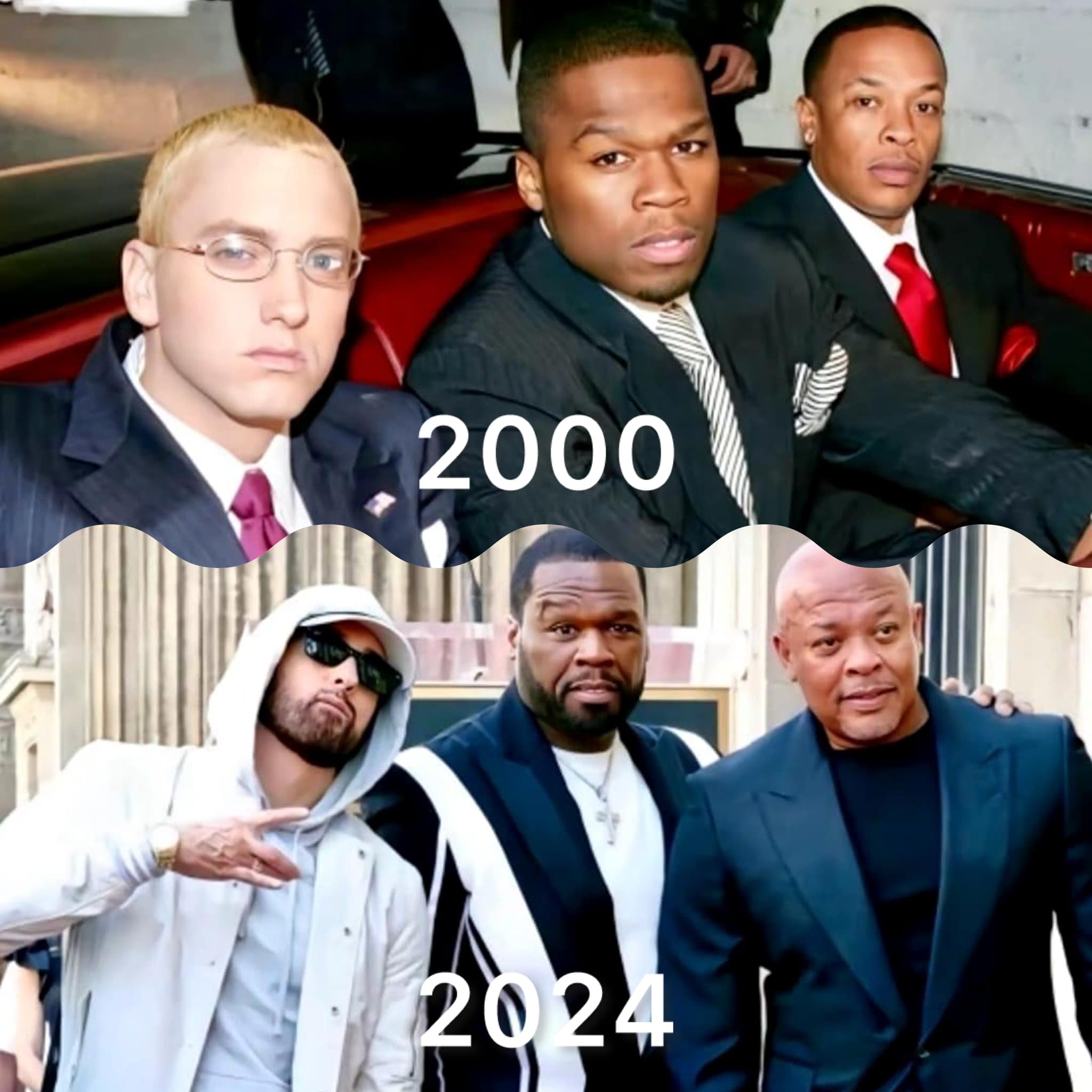 The platinum trio is back 💿🐐 #Eminem #50Cent #DrDre