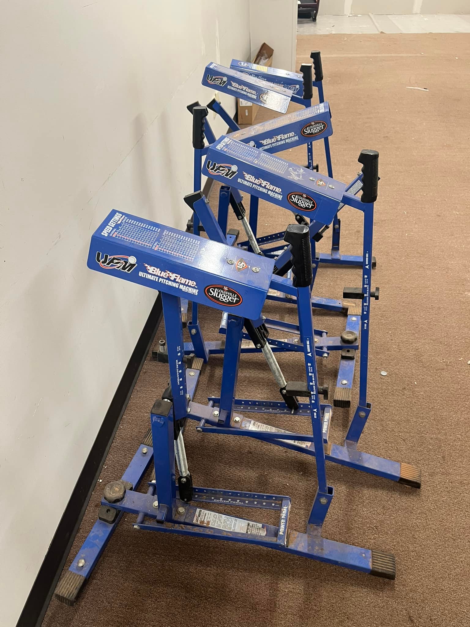Free pitching machines for pickup in each area