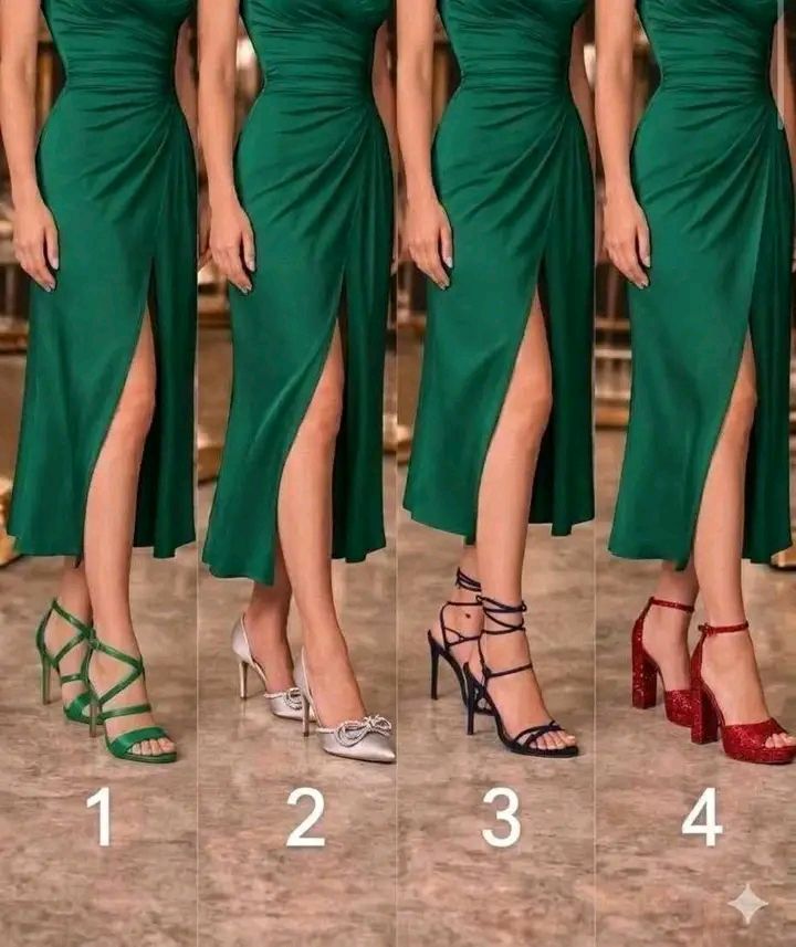 shoes to wear with green dress What a to a wedding? sequin wedding gown