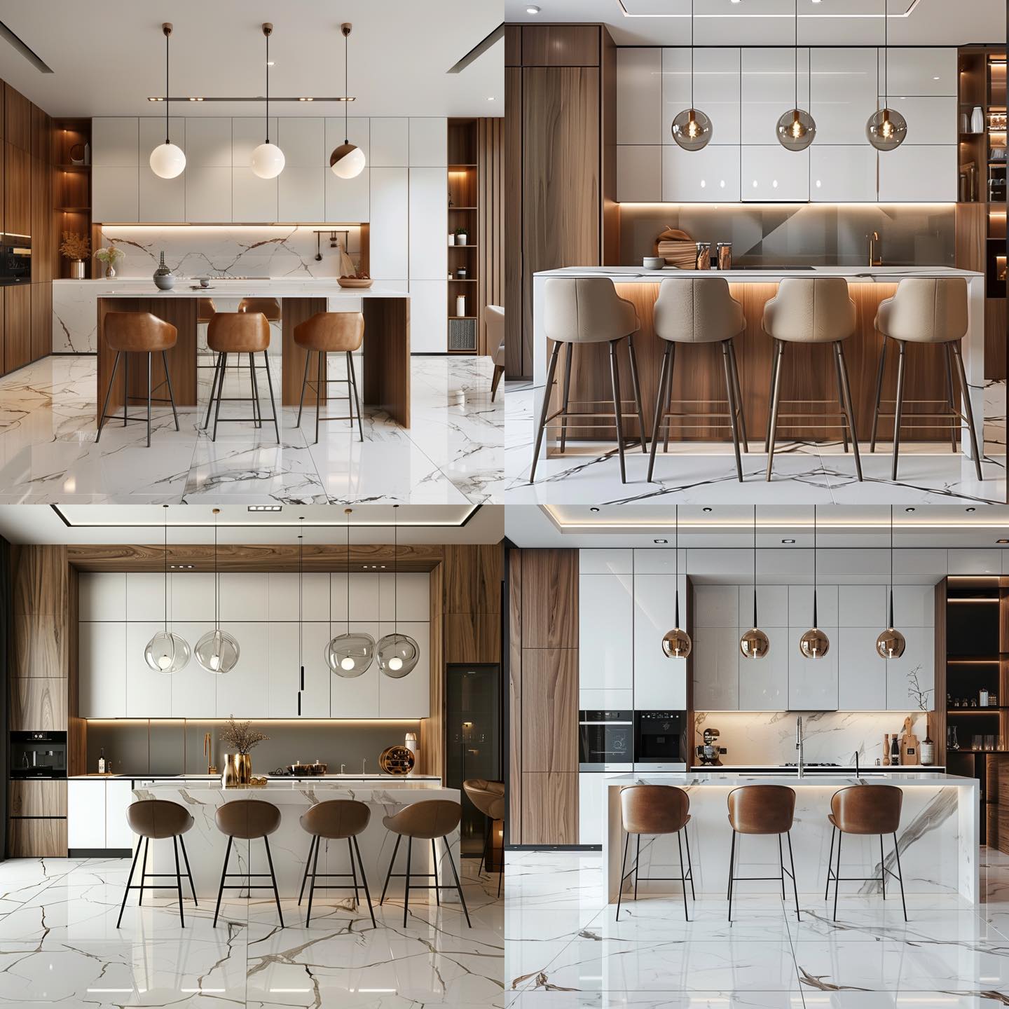 Modern kitchen interior design... - E & Q Cabinet Sdn Bhd