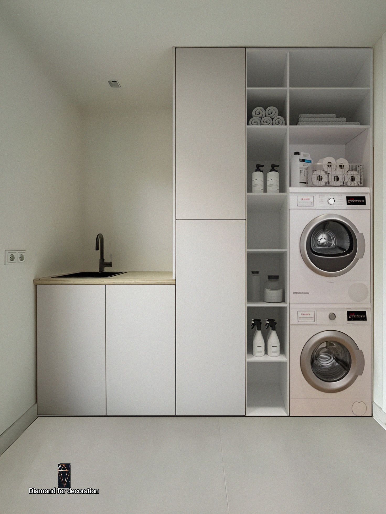 Diamond - #Laundry_room🤍🩶🔥 #Laundryـroomـsizes #Modernـlaundryـroom # ...