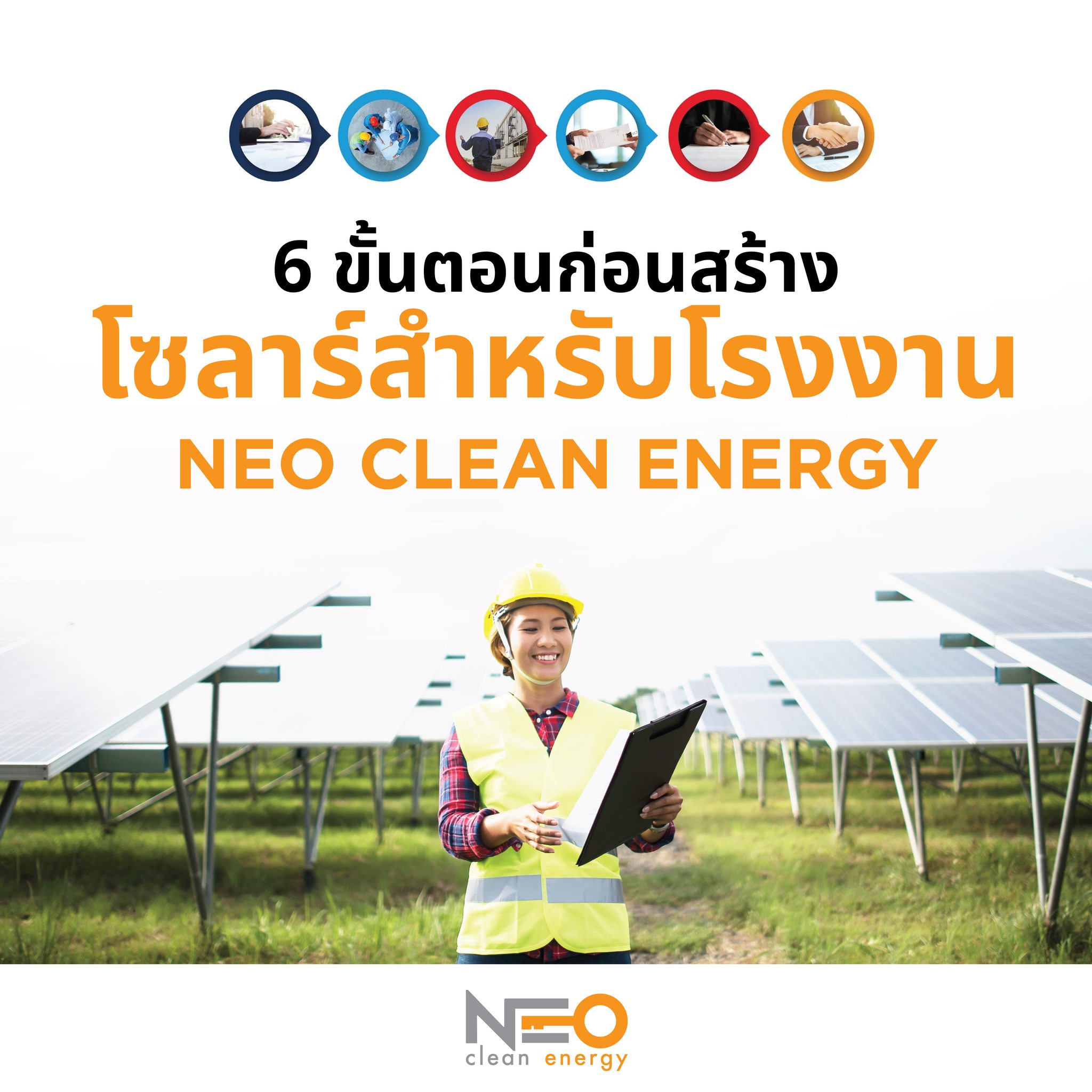 ☀️🏗️🏭การก่อสร้างโซลาร์สำหรับกา... - Neo Clean Energy Co., Ltd.