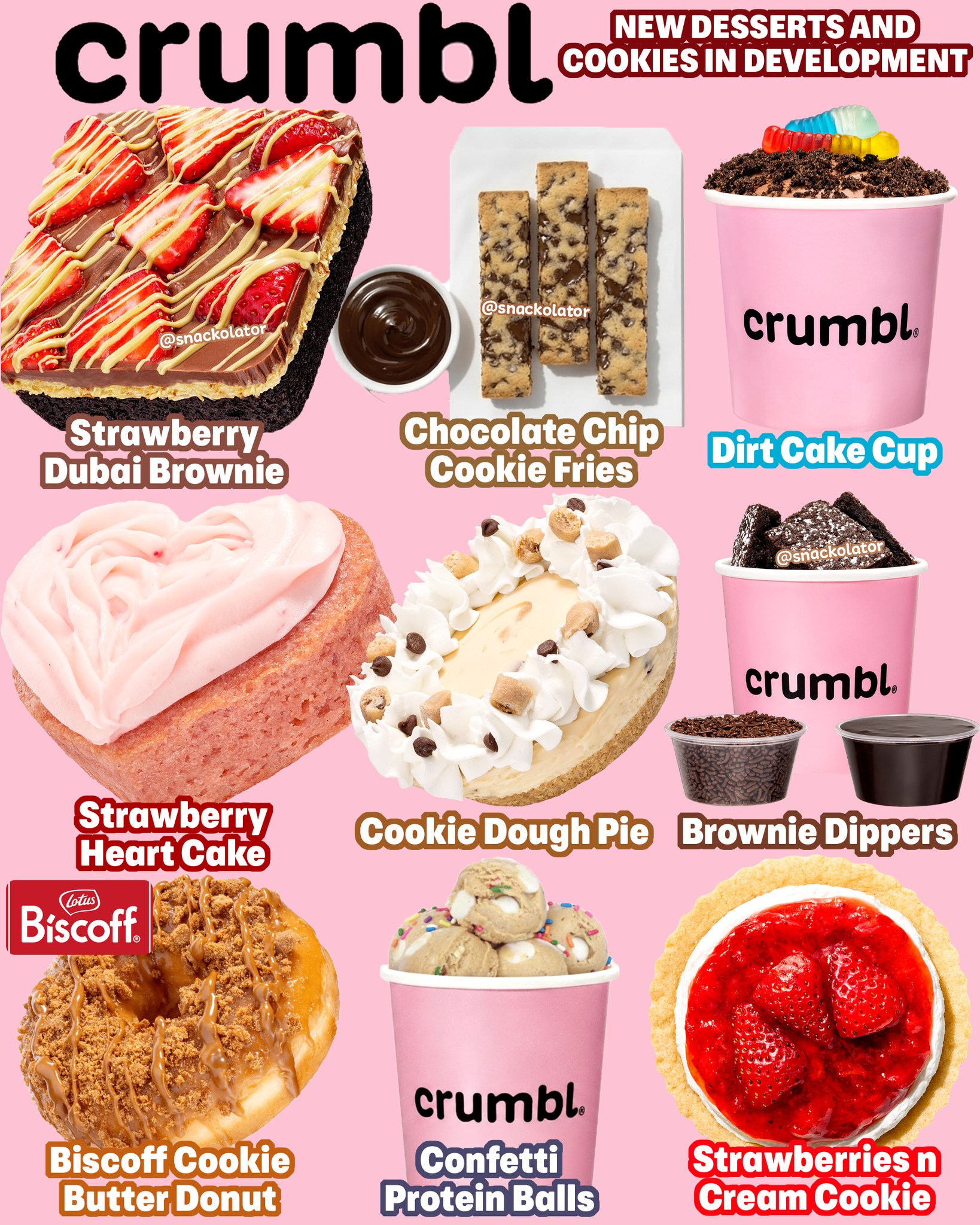 Snackolator - I am in TROUBLE when these drop! Crumbl is going full ...