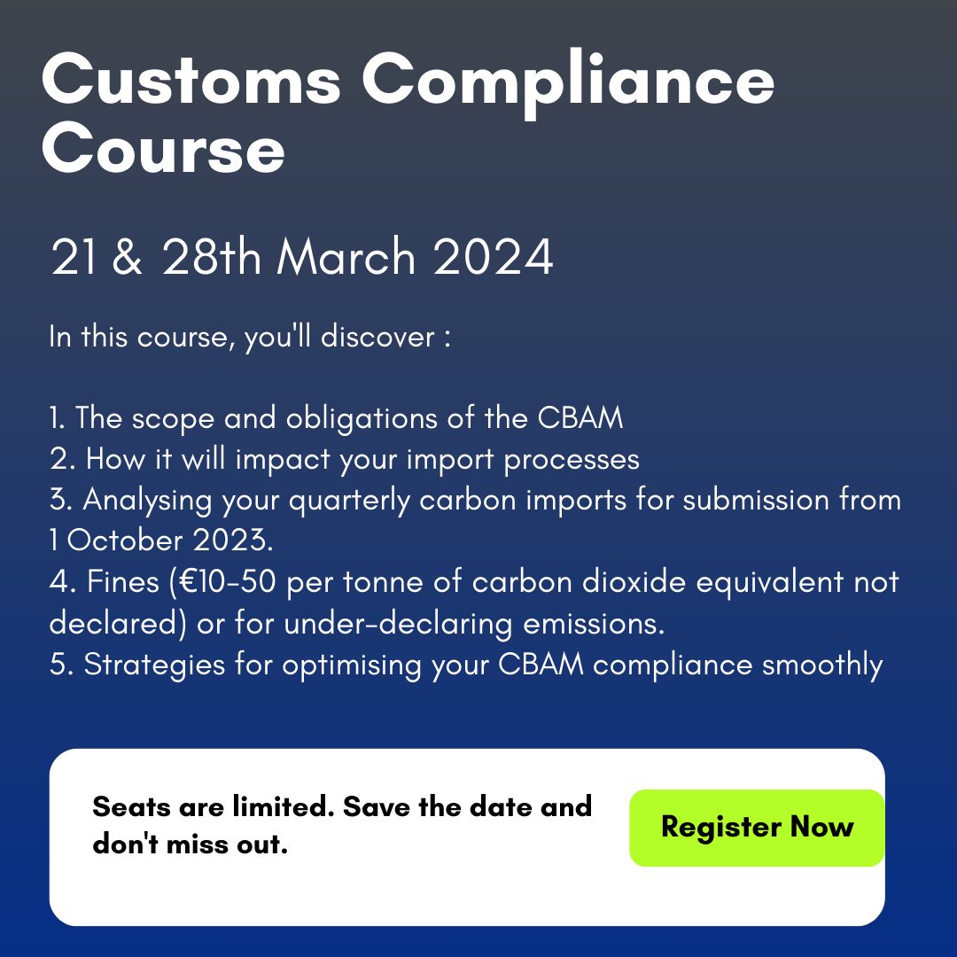 Export - We are delighted to inform you that our Customs Compliance ...