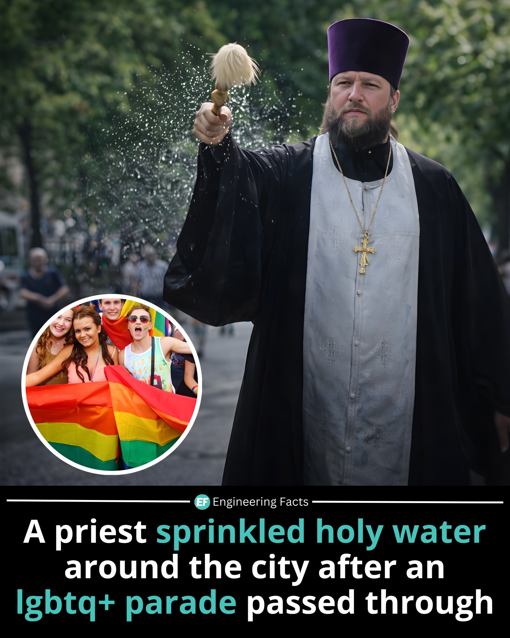 Engineering - An Orthodox priest was photographed walking through city ...