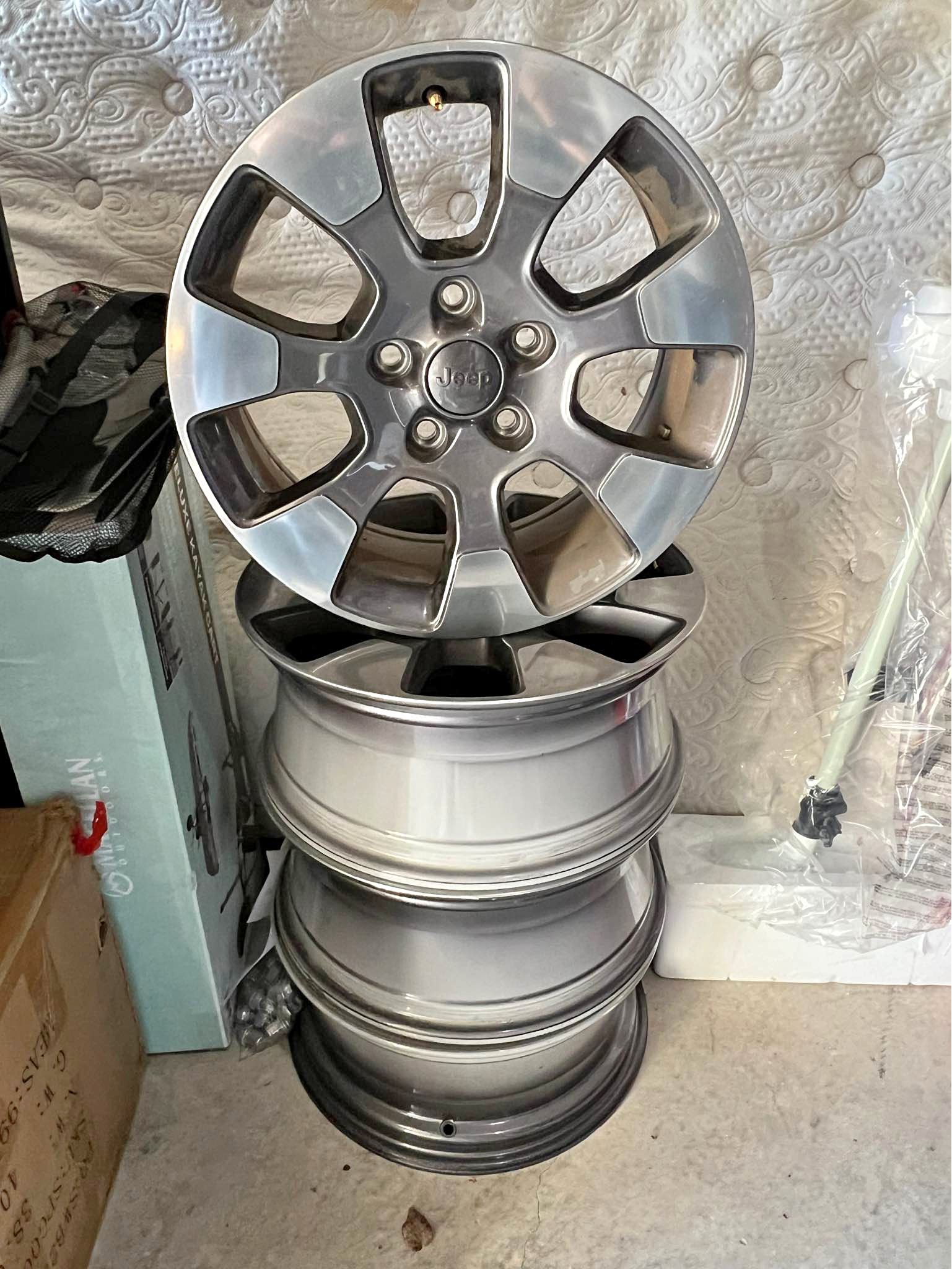 5 Stock jeep rims - Car Wheels, Tires & Parts - Marietta, Georgia ...