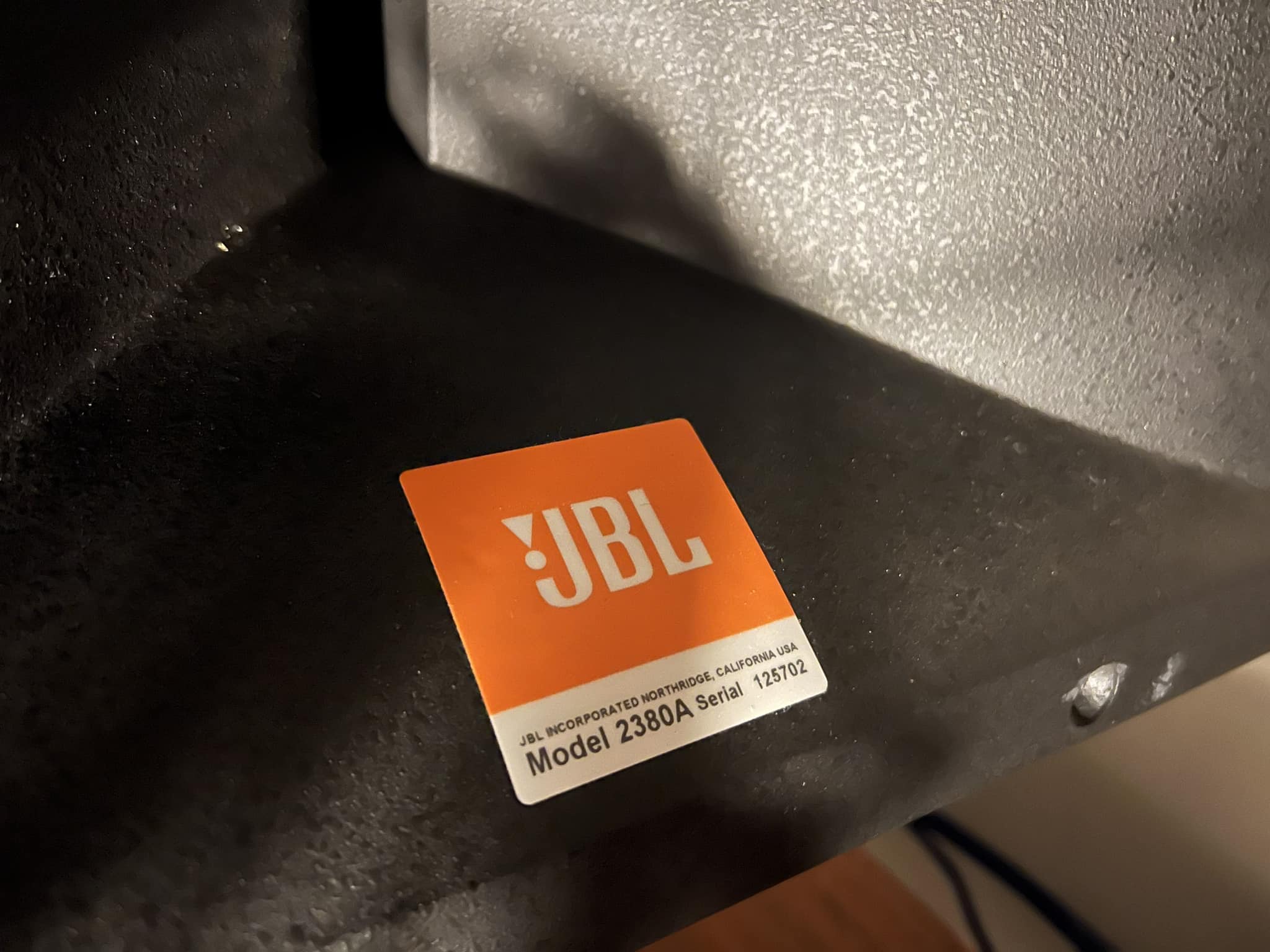 JBL 2445j Comes w original jbl 2380A horn Good working condition