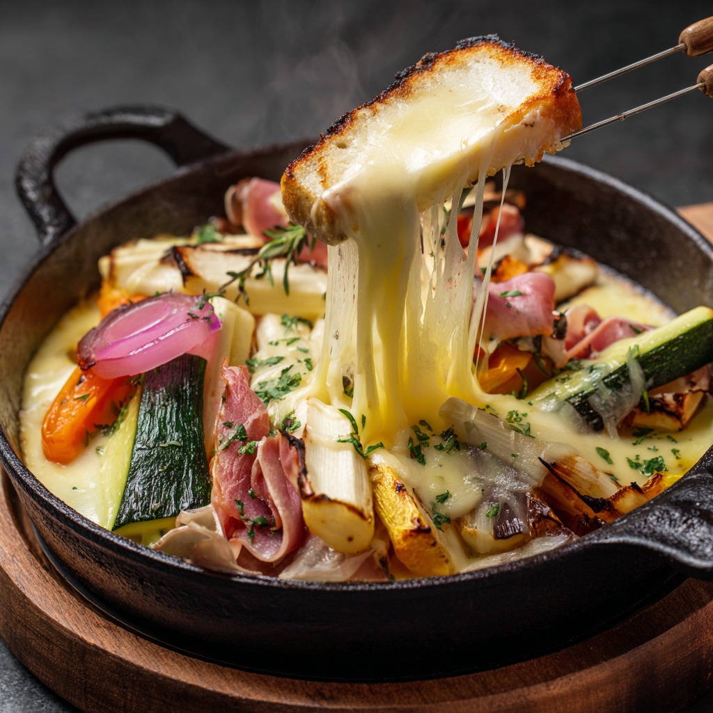 Ta - Raclette avec légumes marinés Pour : 4 | Préparation : 5 min ...