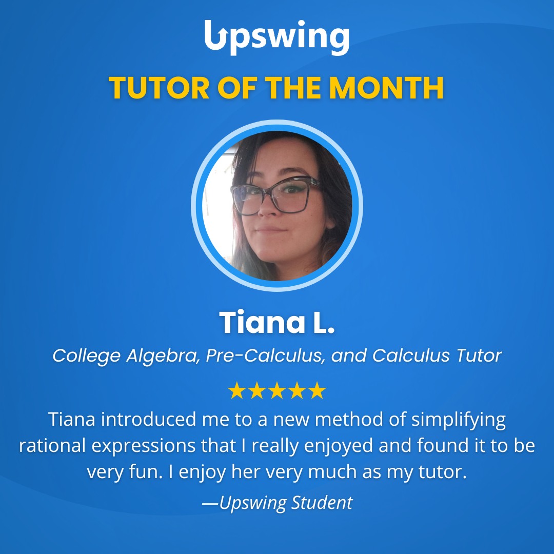 Upswing - Congratulations to our March 2024 Tutor of the...