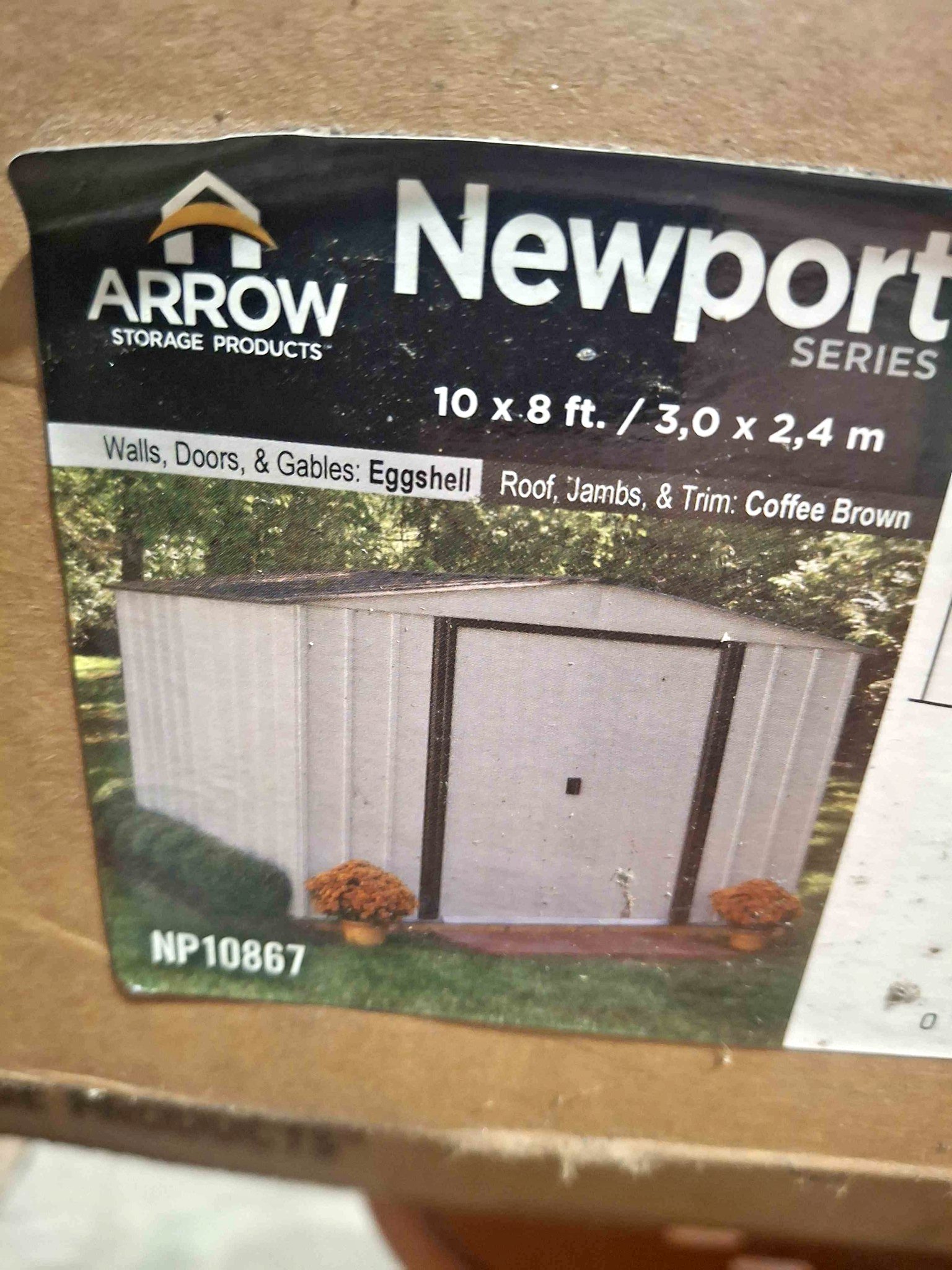 Arrow Newport Storage Shed 10x8 ft - Storage Sheds - Westminster