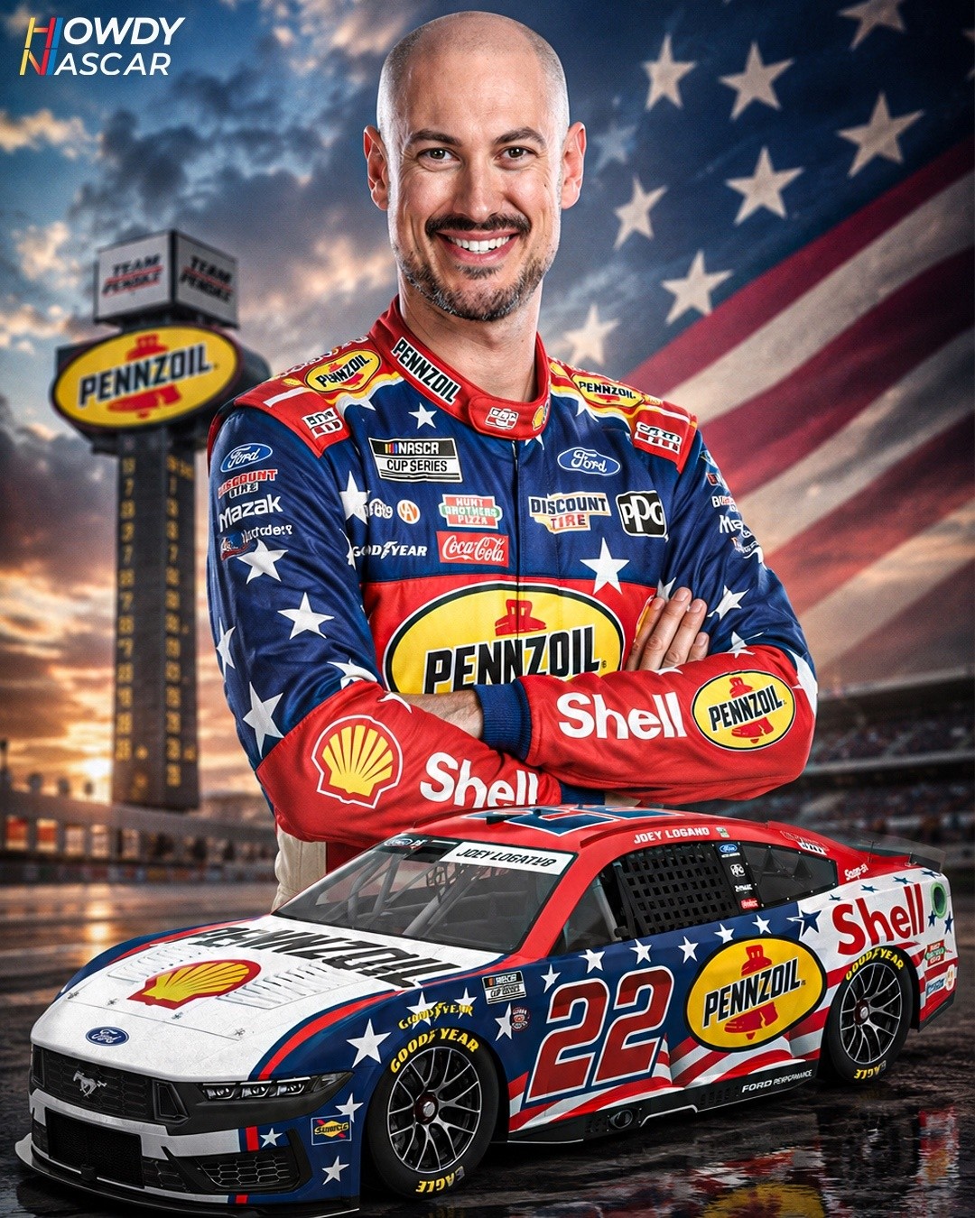 Joey Logano's Paint Scheme for the Coca Cola 600 at Charlotte
