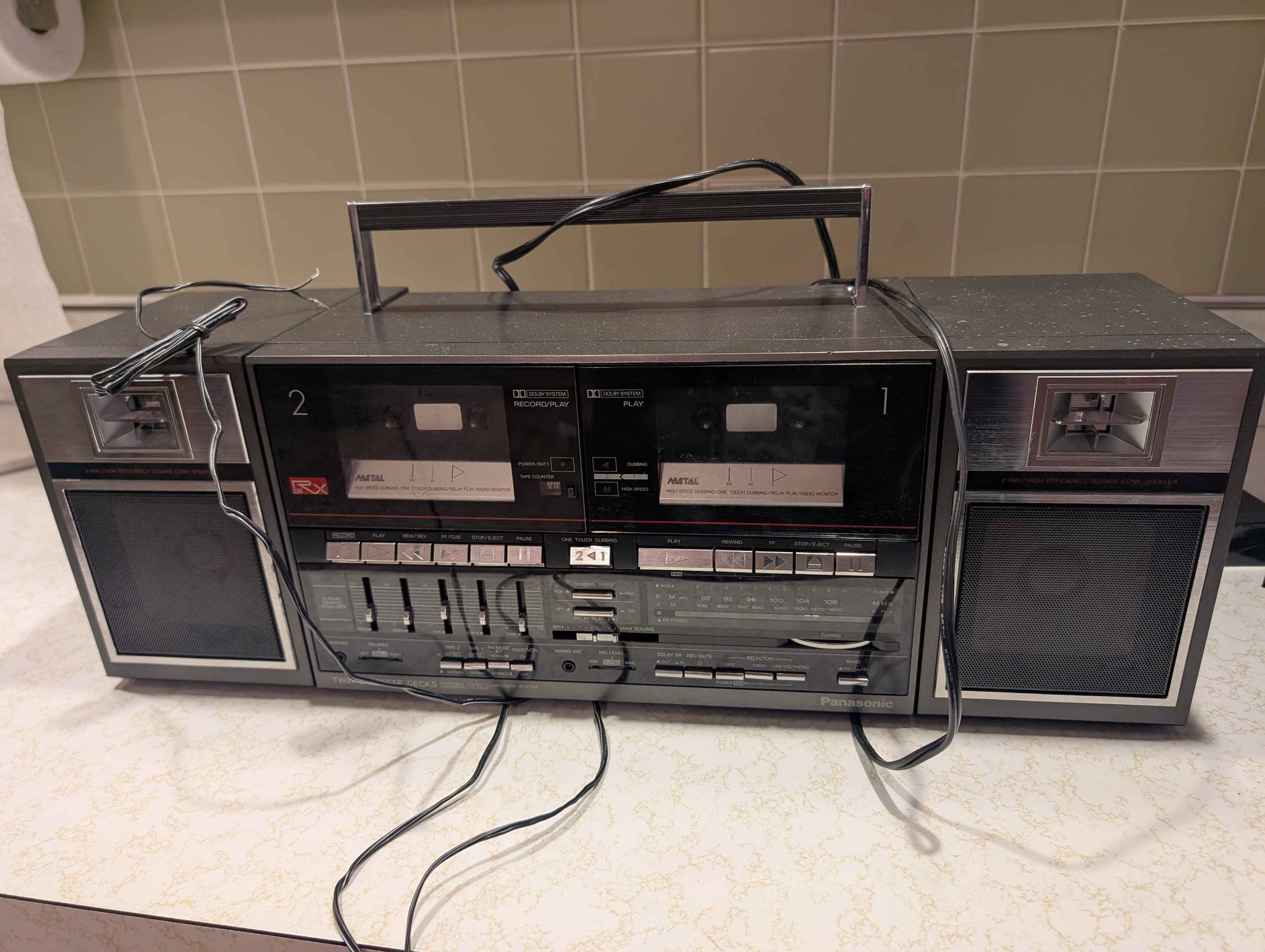 Panasonic RX-C36 Boombox Dual Cassette Decks Radio - Radios - Lakeville ...