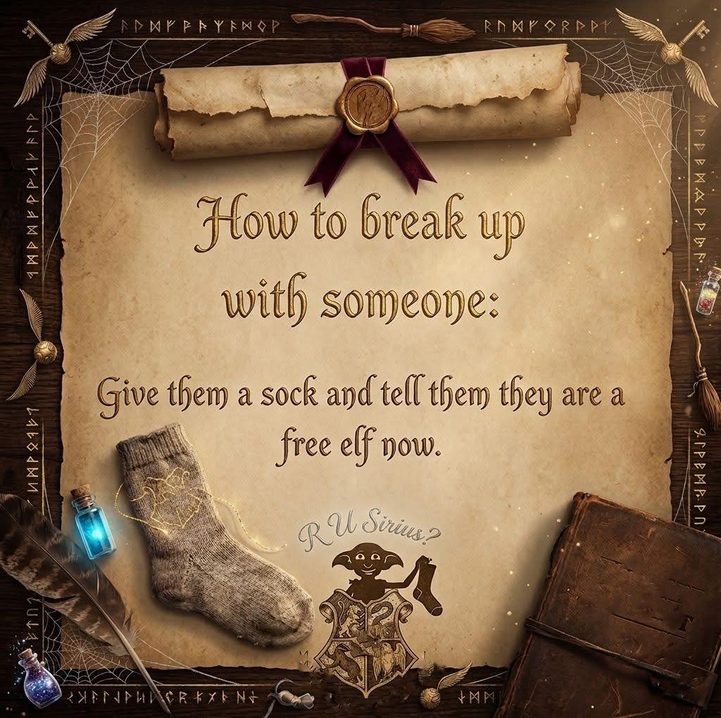 Do it the Dobby way 🧦 😉