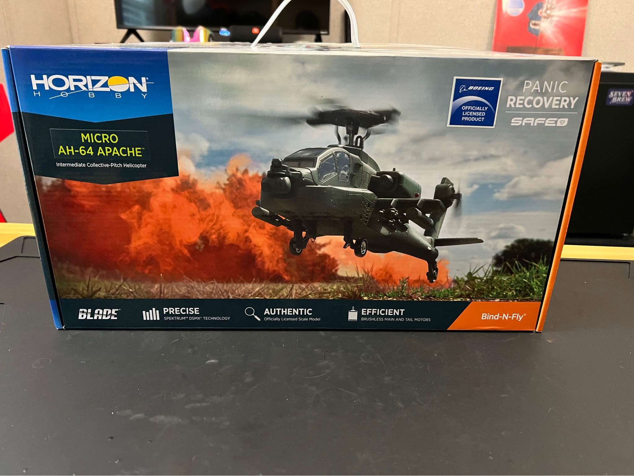 UMX Eflite Blade Micro AH-64 Apache RC Helicopter BNF E-flite by