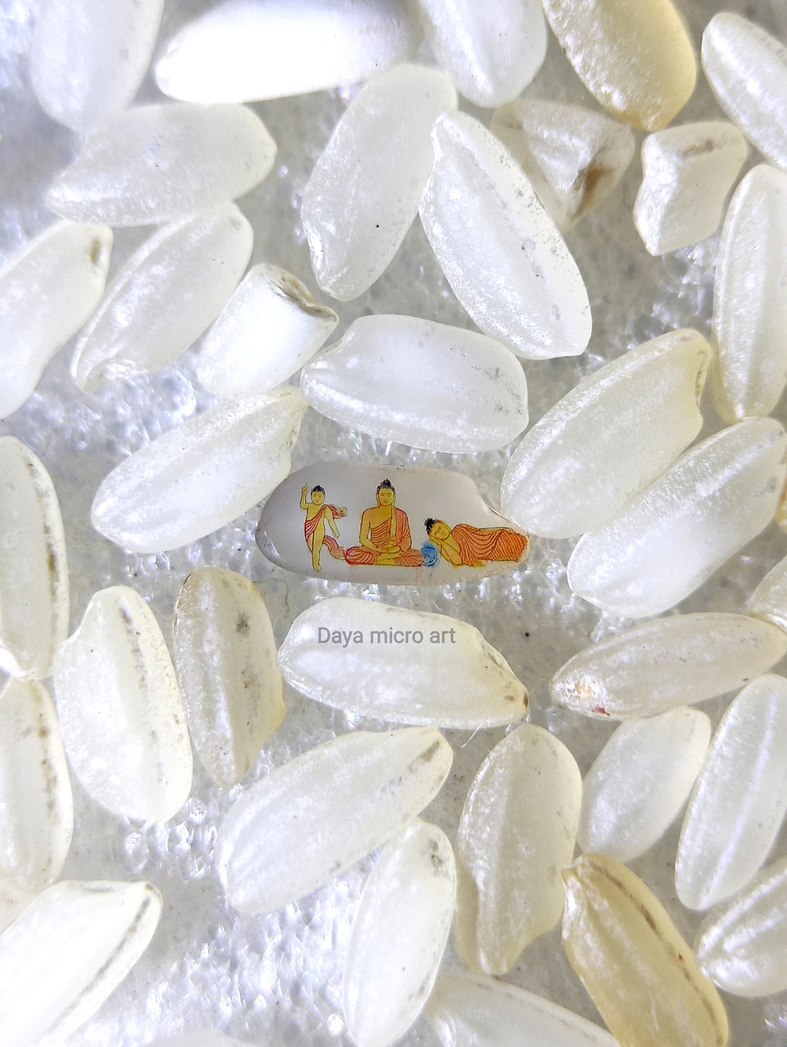 Daya Micro Art - The world's smallest Buddha's paintings...