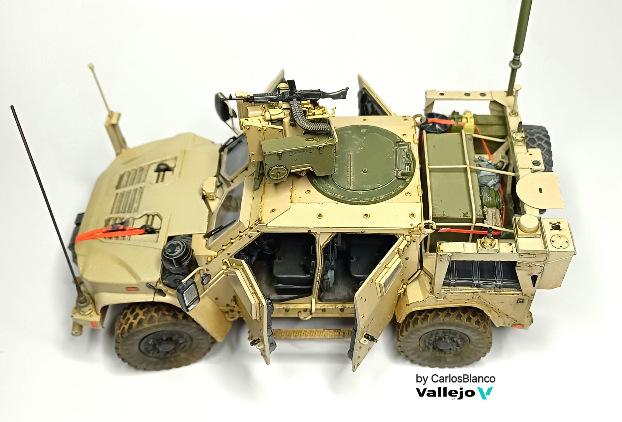 Finished M1278A1 JLTV model in 1/35th scale