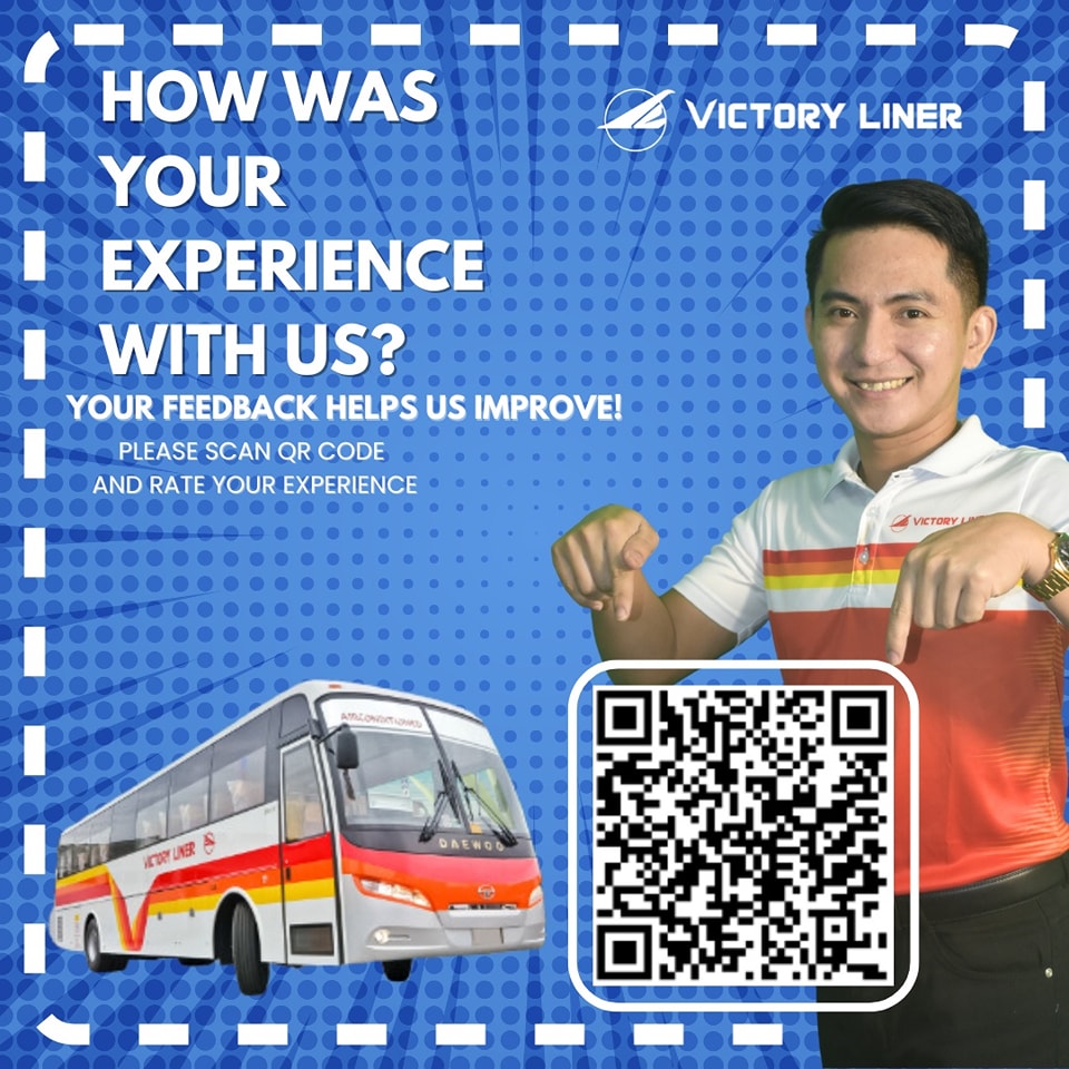 SCAN THE QR CODE Please rate your... - Victory Liner, Inc. | Facebook
