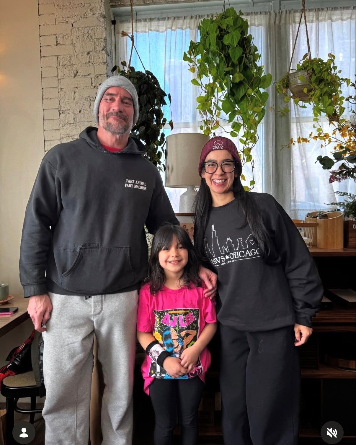 WWE - CM Punk and AJ Lee visited the Kasama restaurant in Chicago today ...