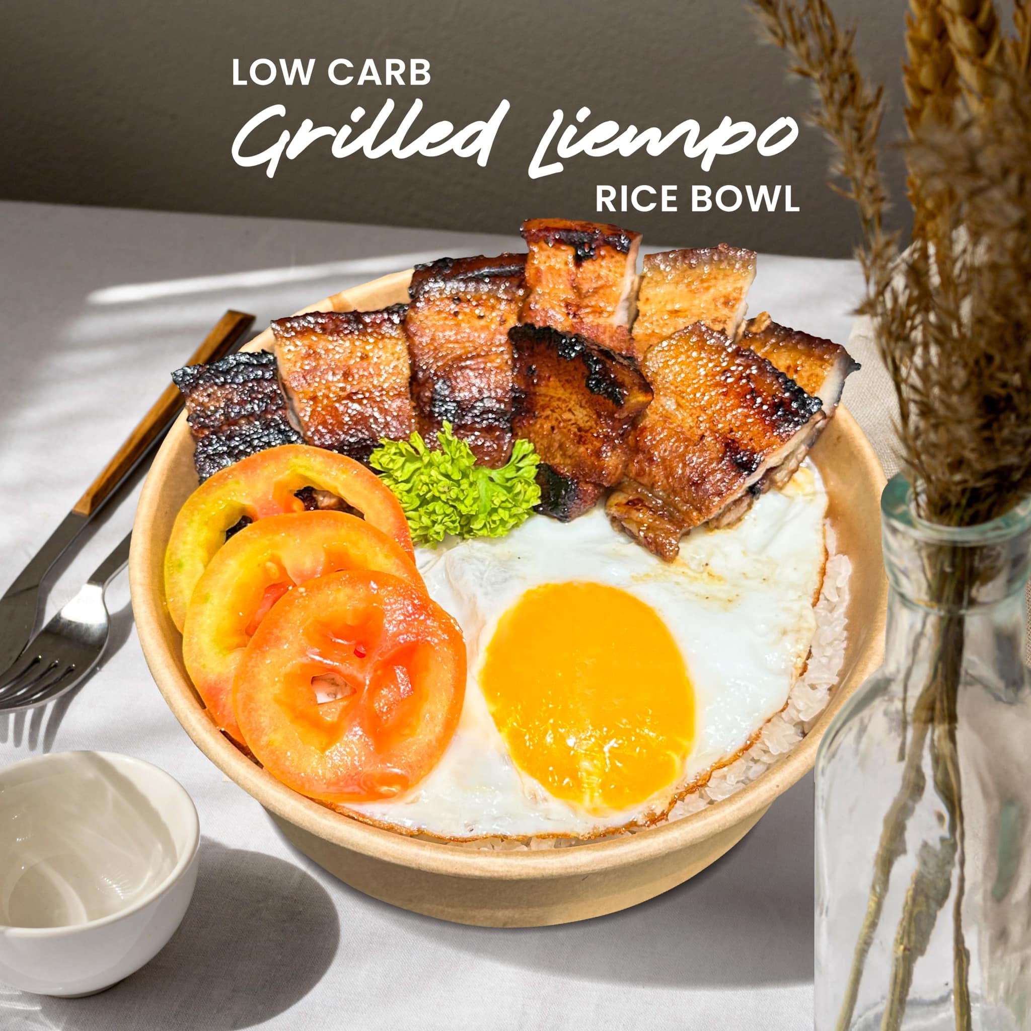 Kori - Introducing our newest LOW CARB meal: Grilled Liempo Rice Bowl ...