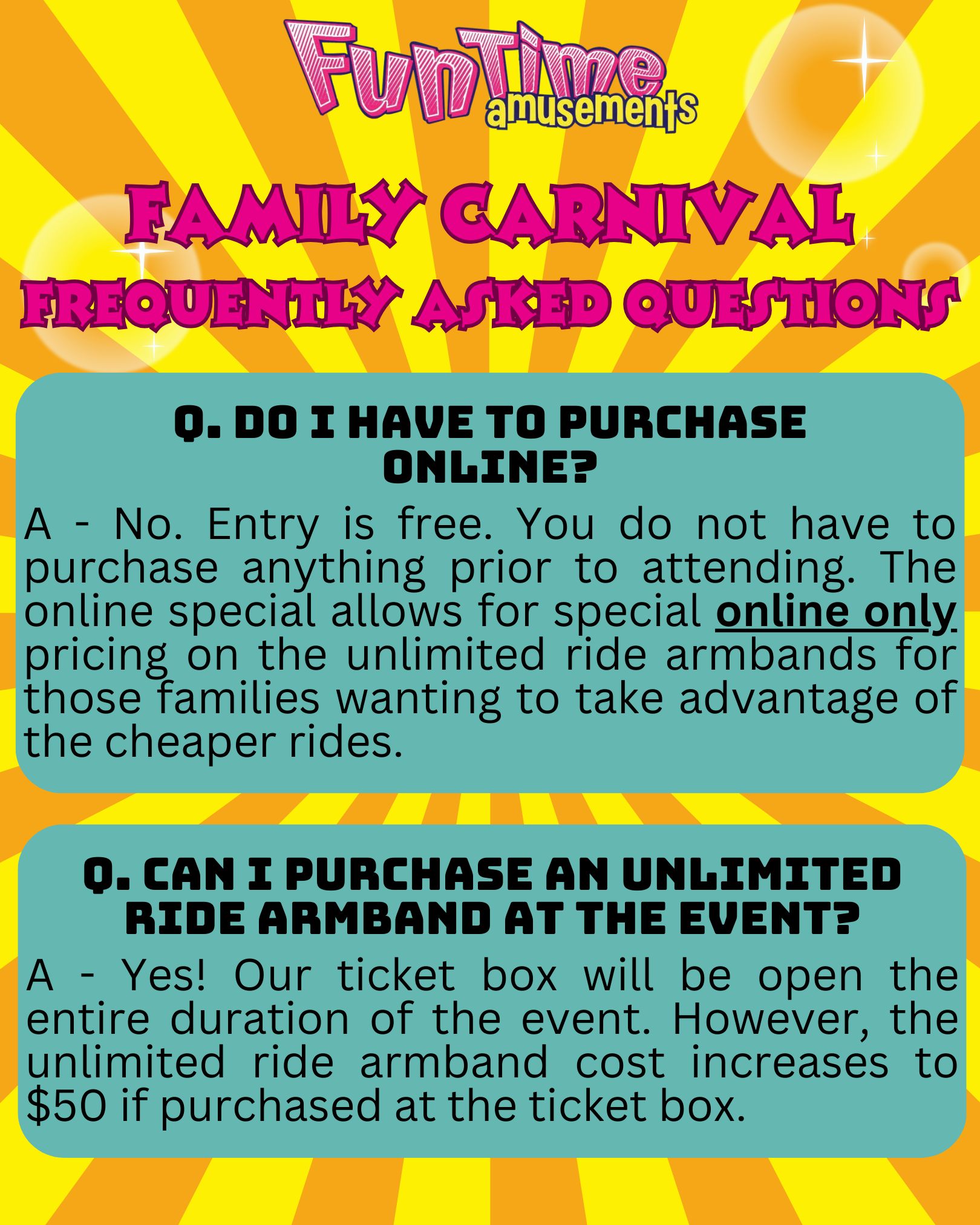 Fun Time Amusements... - Fun Time Amusements Family Carnivals