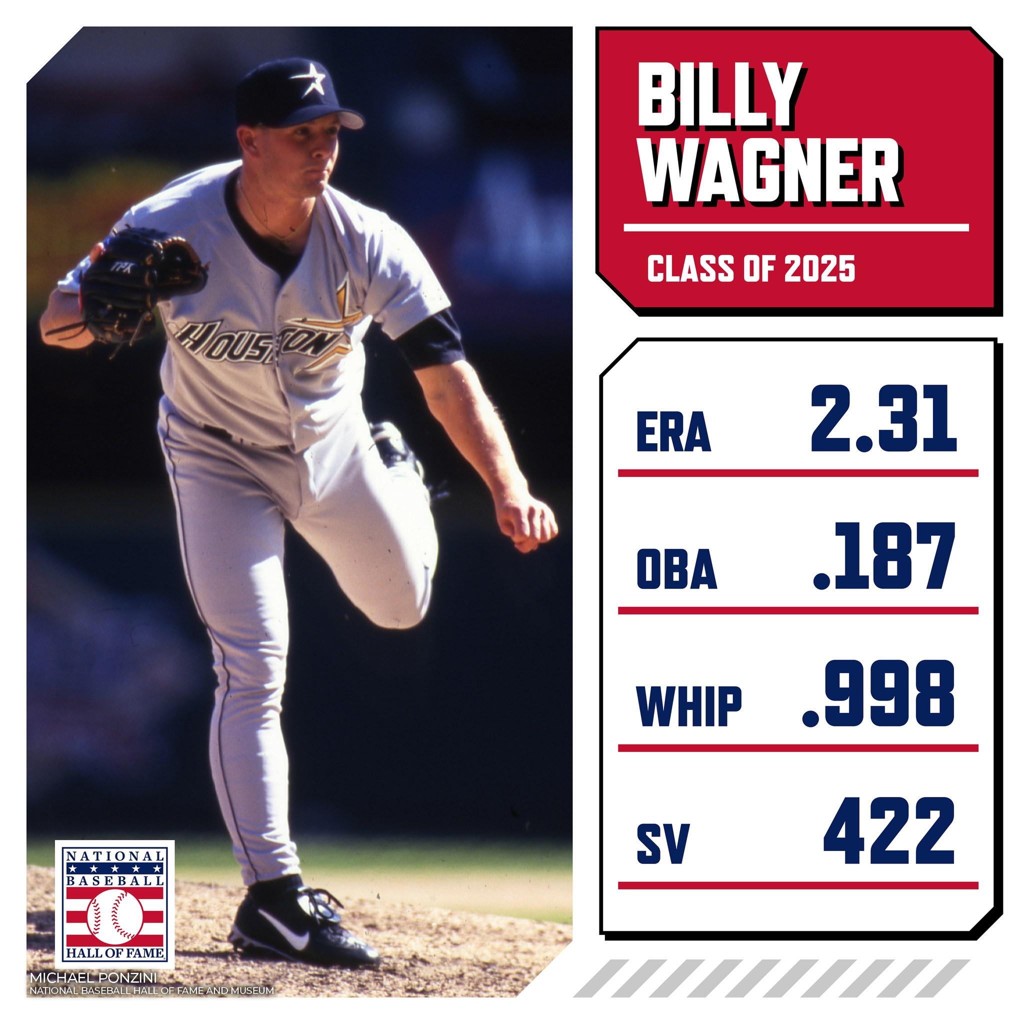 A year ago today, Billy joined baseball's elite in Cooperstown