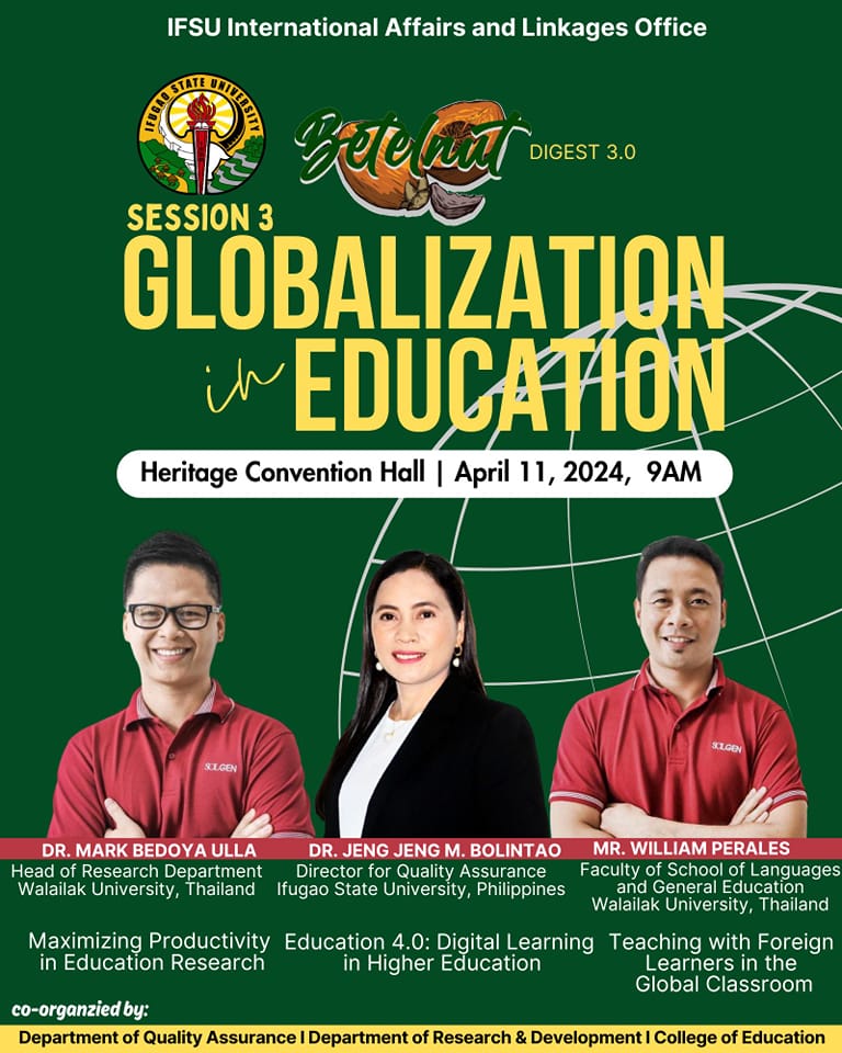 𝗚𝗹𝗼𝗯𝗮𝗹𝗶𝘇𝗮𝘁𝗶𝗼𝗻 𝗶𝗻... - IFSU International Affairs & Linkages | Facebook